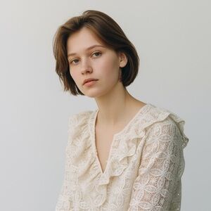 SE’ZANE - NWT - SIZE 14 - THE ANGELA CHEMISE - ROMANTIC TOP BLOUSE - RUFFLES B14